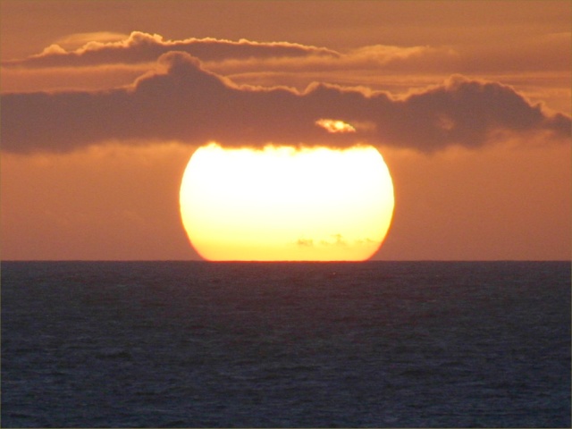 Sun setting in Brittany